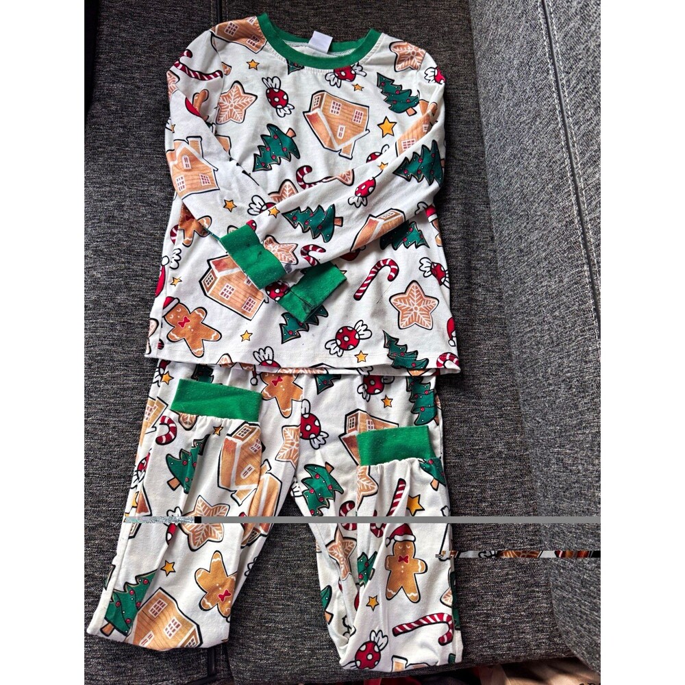 PatPat Kids 2-Piece Cotton Christmas Pajama Set 6-7Y Long Sleeve Elastic